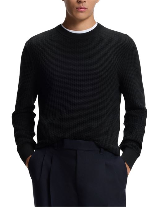 Maglione in cotone strutturato Hugo Boss | 50545283001